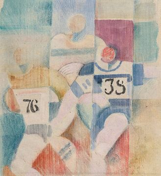 Studie voor 'Les Coureurs' (1924-26) van Robert Delaunay van Peter Balan