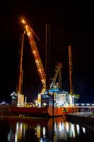 Ölplattform im Hafen von Den Helder
