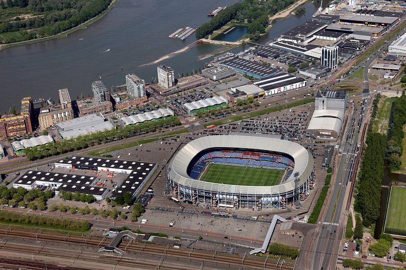 Rotterdam Luftaufnahme Feijenoord Stadion de Kuip von Roel Dijkstra