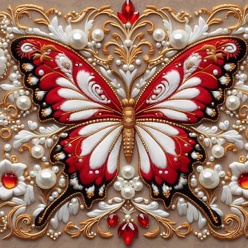 Butterfly embroidery
