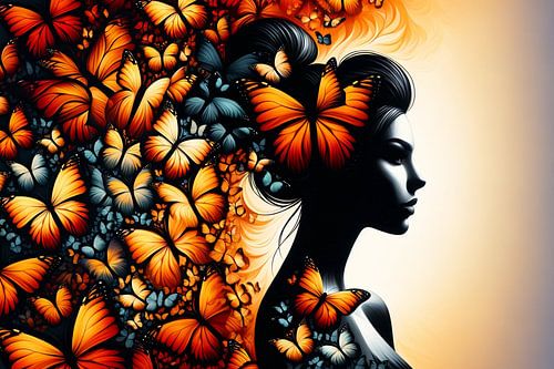 Transformatie en schoonheid: vrouwen en vlinders