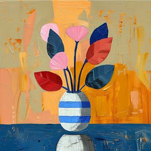 Vase Matisse inspired Stillleben