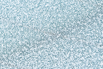 Die Magie des Frosts, abstrakter Winterfrost aus nächster Nähe