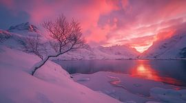 Un paysage aquatique lumineux