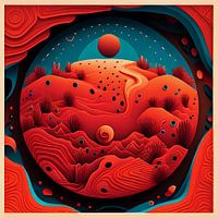 Solar dune landscape