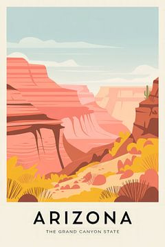 Arizona Vintage Reisposter van Poster Art Shop