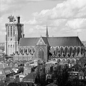 L'église Notre-Dame de Dordrecht sur Dordrecht van Vroeger