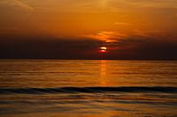 Sunset on the North Sea.  Netherlands