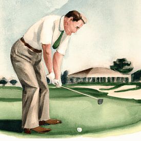 Golf beats work - every golfer ever by Vincent de Rooij