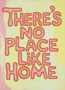 No Place Like Home: Warm Retro Typography by Niklas Maximilian