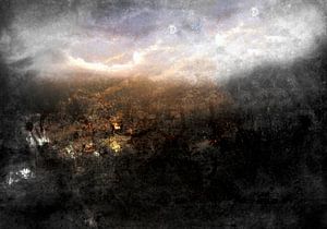 Skandinavische Nacht Abstrakt