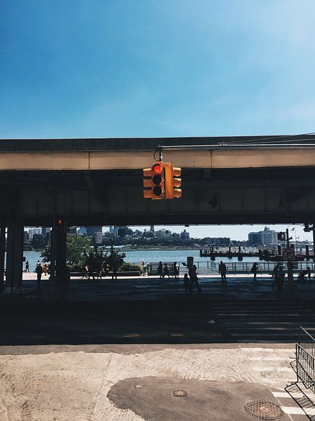 Typisch beeld amerikaans stoplicht USA by Puck vn