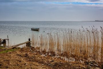 Marken, bateau Markermeer pour collier de roseau. sur Twan van den Hombergh