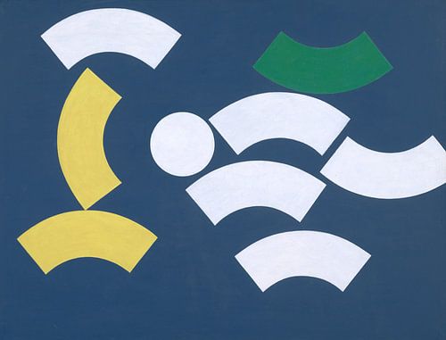 Compositie met cirkel en cirkelsegmenten, Sophie Taeuber-Arp