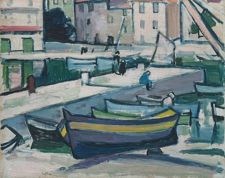 Samuel John Peploe - De haven, Cassis (rond 1913) van Peter Balan