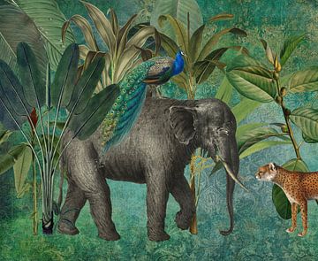 Olifanten Tropisch Paradijs van Andrea Haase
