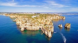 Luchtfoto van Ponte Piedade in Lagos Portugal by Eye on You