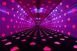 The Maas Tunnel in Rotterdam as Tunnel of Love by MS Fotografie | Marc van der Stelt