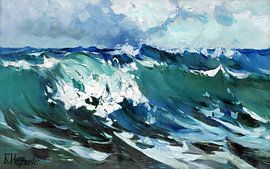 Heavy sea, KARL HAGEMEISTER, circa 1913 by Atelier Liesjes