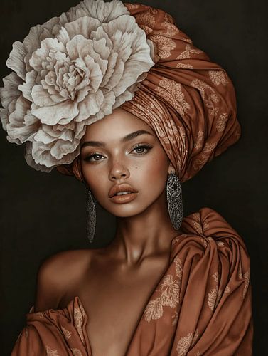 Portret in warme kleurtinten