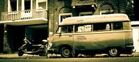 Oude camper in Amsterdam