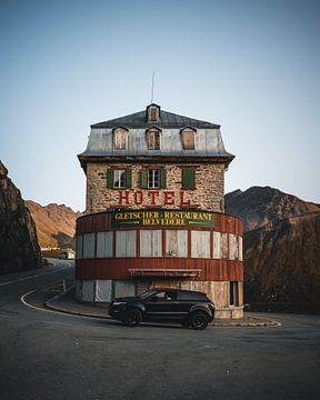 Hotel Belvédère, Furkapas Zwitserland van Adriaan Conickx