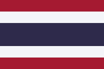 Drapeau de la Thaïlande sur de-nue-pic