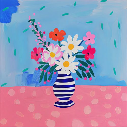 Op Henri Matisse geïnspireerde vaas