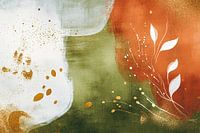 Abstract ontwerp in warme tinten