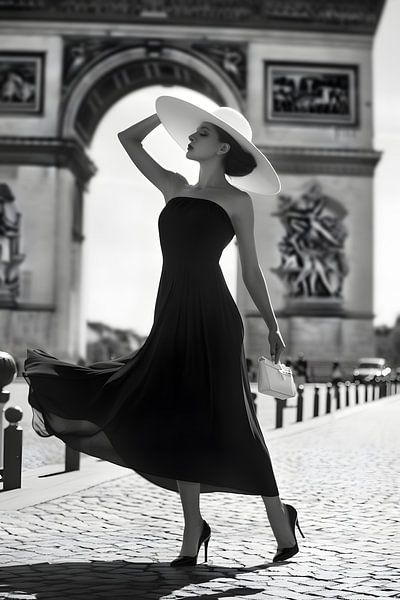 Stylish shoot at the Arc de Triomphe by Skyfall