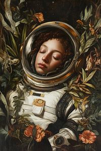 Schlafender Astronaut