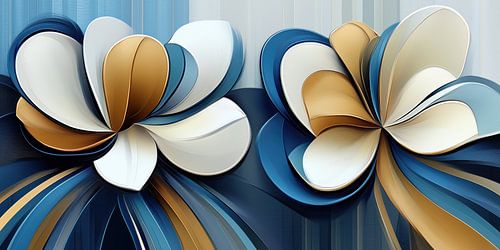 Modern abstract flowers by Bert Nijholt
