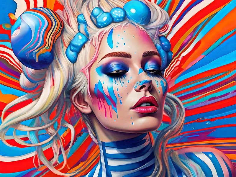 The blonde woman from Scandinavia by DeVerviersBelgium