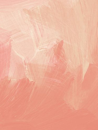 Style contemporain abstrait aux tons pastel clairs, expressif et harmonieux