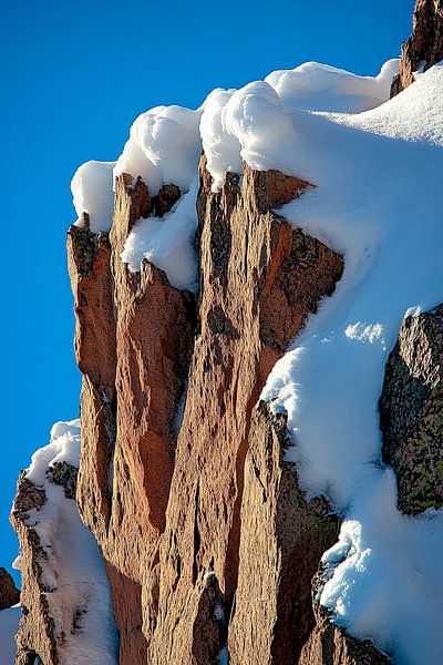 Snow-covered rocks in the sunlight by Poster Art Shop
