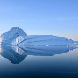 Schöne Reflexion in der blauen Stunde von Ellen van Schravendijk