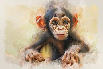 Chimpansee van Bert Quaedvlieg