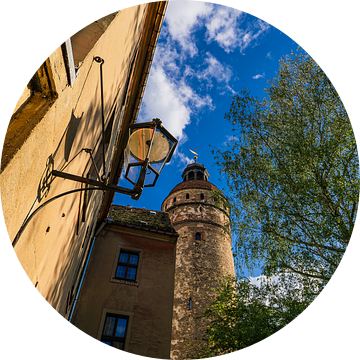 Uitzicht op historische gebouwen in de stad Görlitz van Rico Ködder