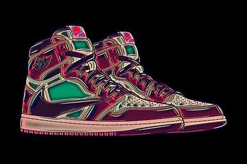 Pair of Air Jordan sneakers by Rene Ladenius Digital Art