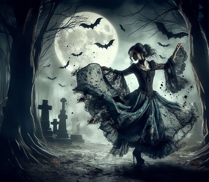 Dancing into the night by Ans Bastiaanssen