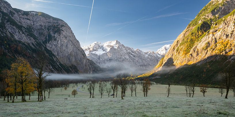 Early morning fog on the Ahornboden by Denis Feiner
