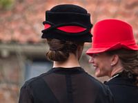 Hats in the historical town of Buren