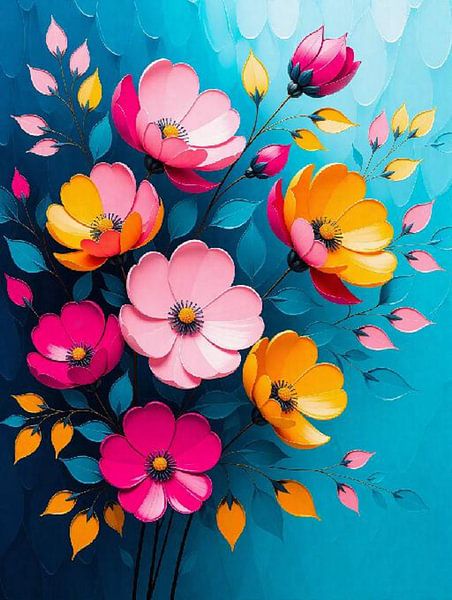 Symphonie florale vibrante par Artistic