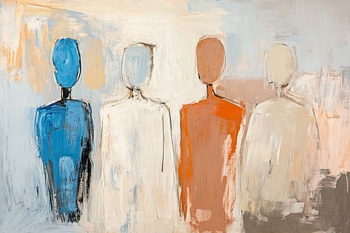 Personnes abstraites Couleurs sur Caprices d'Art
