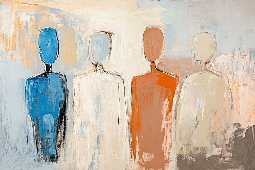 Abstrakte Menschen Farben von Kunst Laune