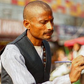 Straatbeeld India van Vivian Raaijmaakers