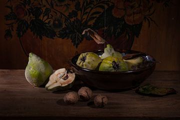 Still life with quinces by Albert Hofstra