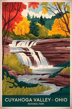 Cuyahoga Vallei, Ohio van Poster Art Shop