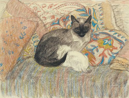 Kat en haar poesje, Théophile Alexandre Steinlen