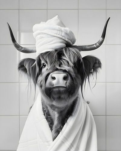 Highlander écossais Matin